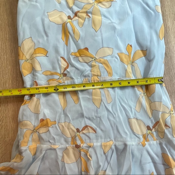 Reiss Sienna Reef dress blue orange floral XS / 0 - Picture 10 of 16